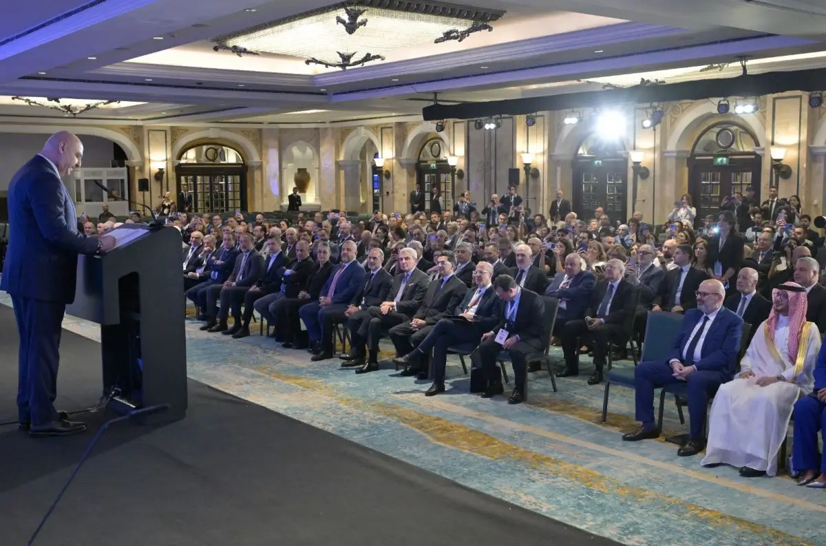 Keynote speech at Lebanon government conference with officials and delegates in attendance